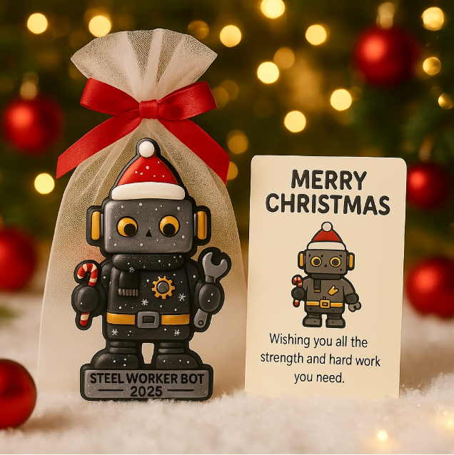 Steel Worker Bot – Spirit of the Steel City 🎁✨ Perfect Holiday & Special Occasion Gift