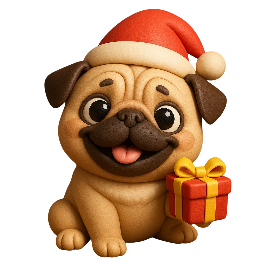🎁 Perfect Holiday Gift! Fun Pug Advent Calendar 2025 🎄