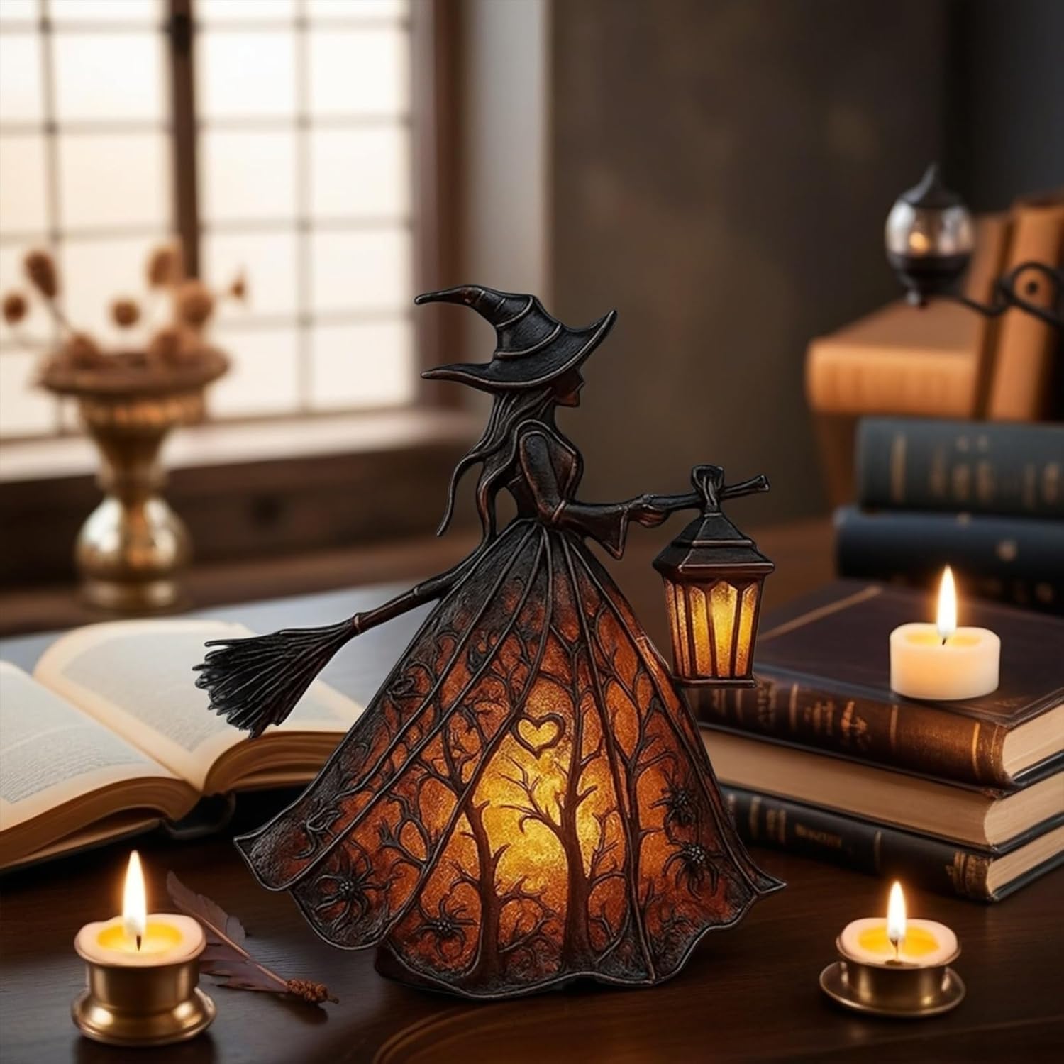 🎃✨ Halloween Witch Lamp - Perfect Gift for Holidays & Special Occasions!