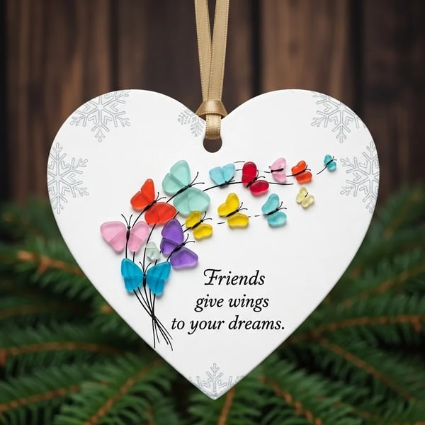 💙🌊Heartfelt Friendship Ornaments—Perfect Gift for Holidays & Special Occasions