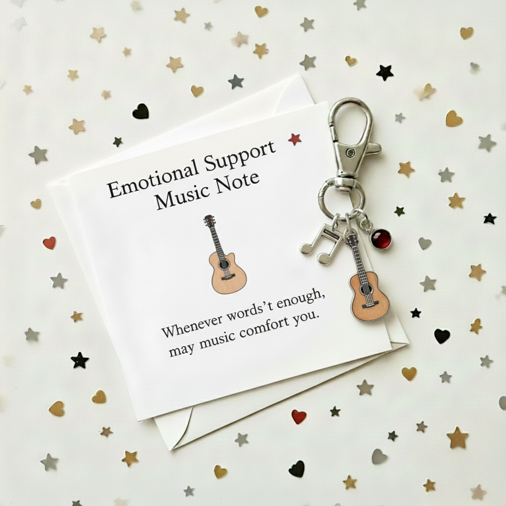 💖 Emotional Support Keychain - Thoughtful Gift for Holidays & Special Occasions 🎁