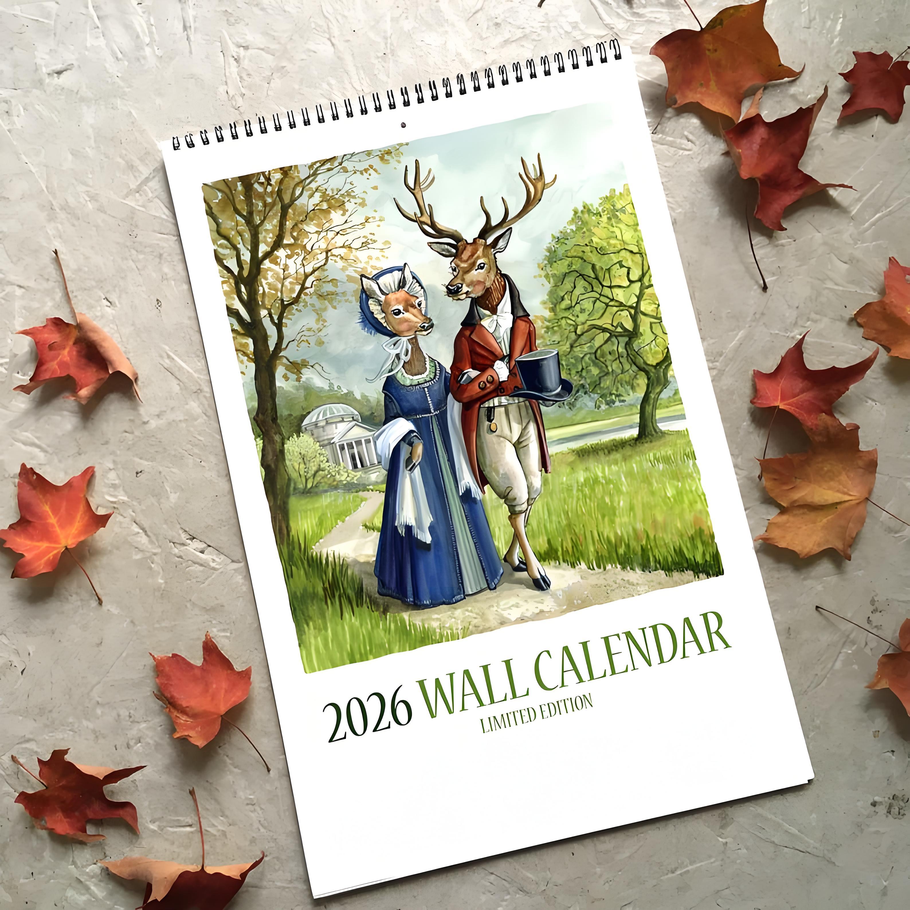 🎁 Hector Fox & Friends 2026 Wall Calendar - Perfect Gift for Holidays & Special Occasions! 📅