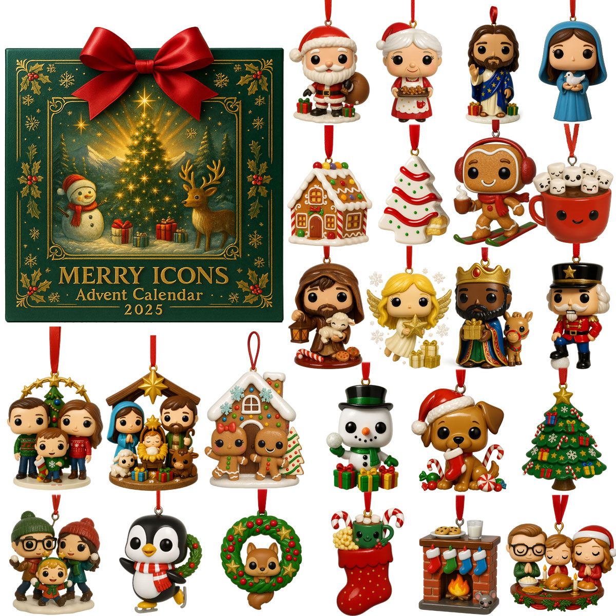 🎄✨ Merry Icons Advent Calendar 2025 - Perfect Holiday Gift for Christmas & Special Occasions