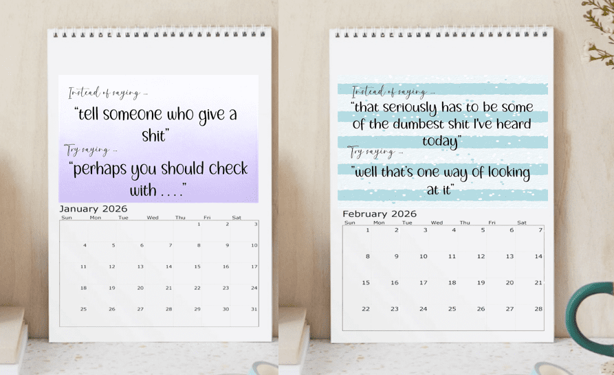 Funny 2026 Work Calendar - Perfect Gift for Holidays & Special Occasions! 🎁😂