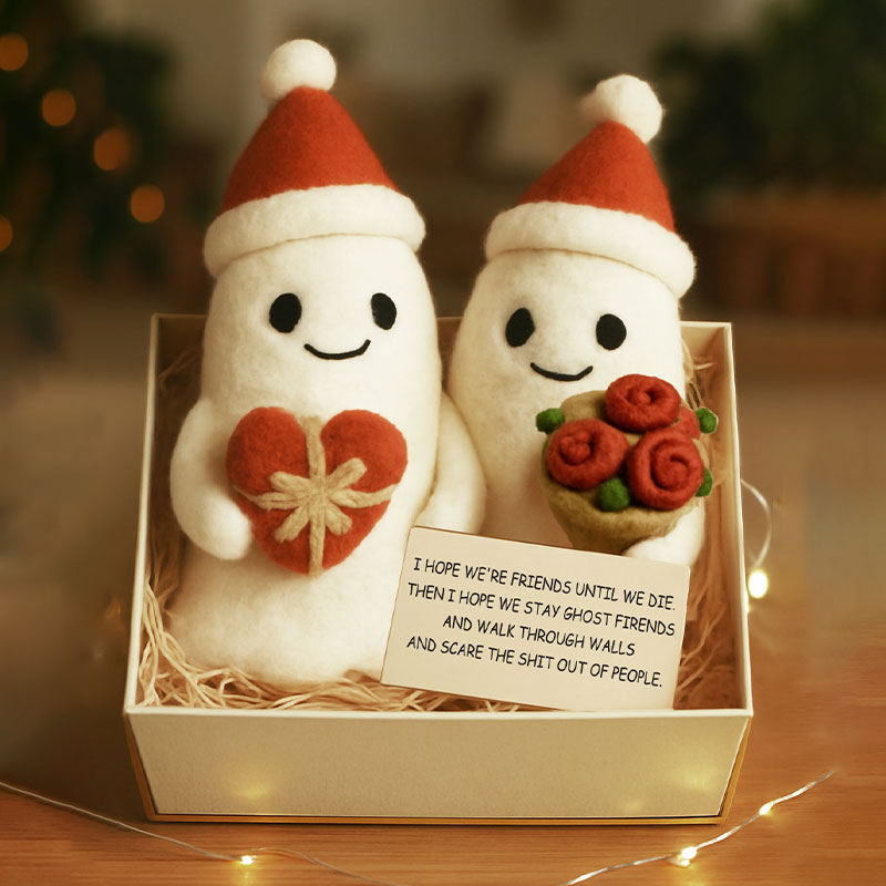 🎁Christmas Ghost Friends Plush Set - Perfect Holiday Gift! 👻