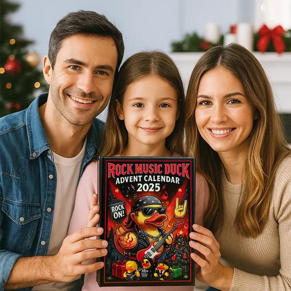 🎄🎵 Rock Music Duck Advent Calendar 2025 – 24 Days of Fun, Perfect Holiday Gift! 🎁🦆