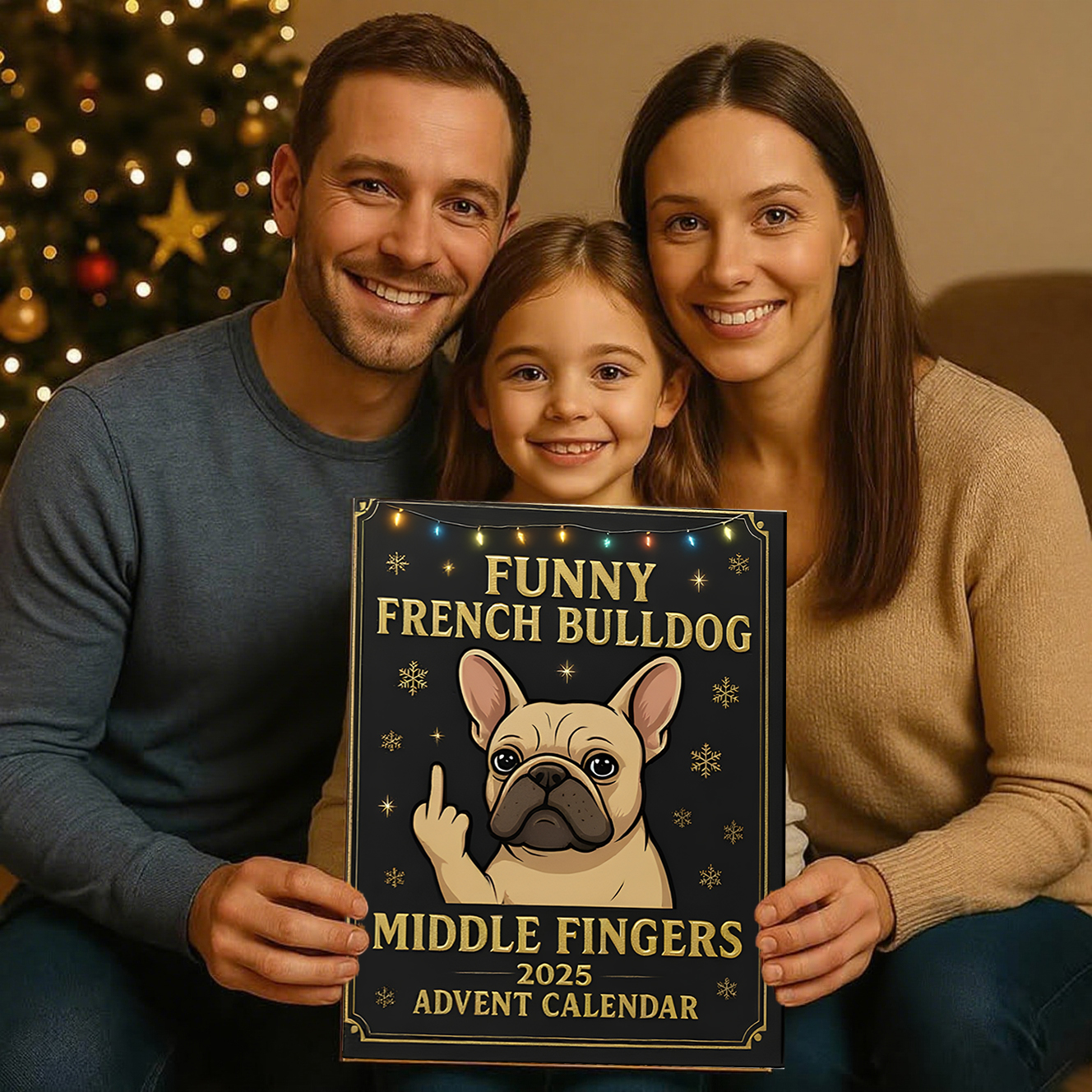 🎄2025 Funny French Bulldog Advent Calendar – Perfect Holiday & Christmas Gift! 🐶