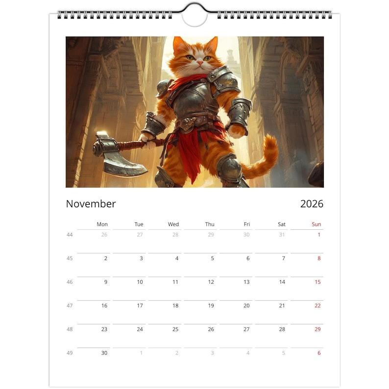 🎁 Dungeons & Cats Adventures Calendar – Purrfect Gift for Holidays & Special Occasions! 🐾