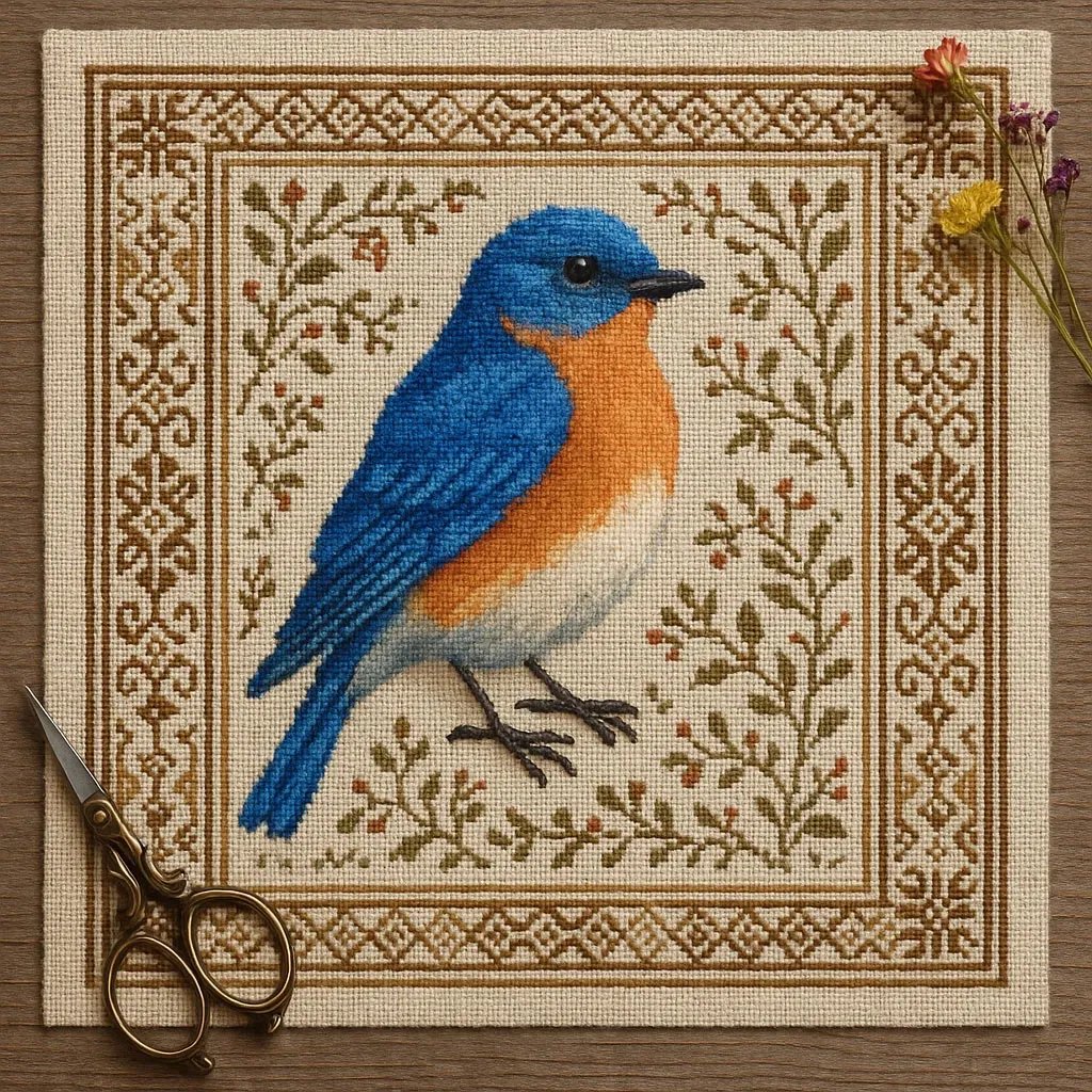 🎄✨ Cardinal Cross Stitch Kit – Perfect Holiday & Special Occasion Gift 🎁💝