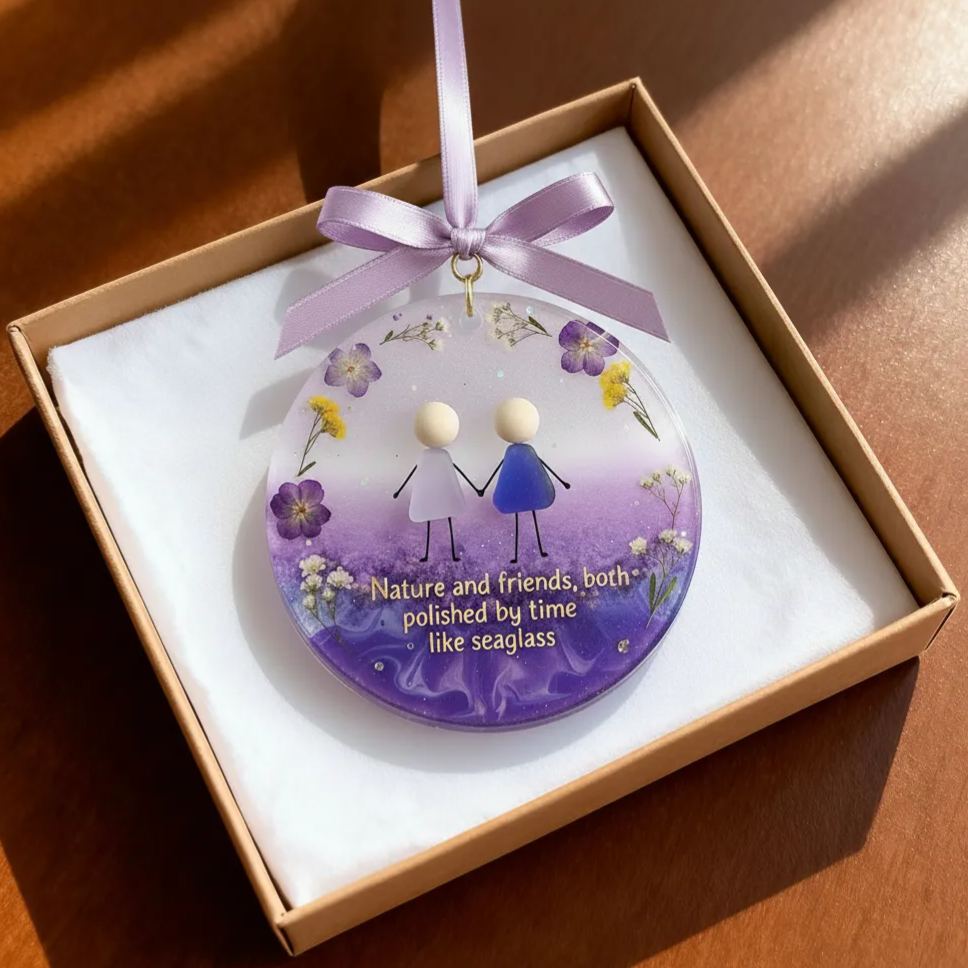 🌊Emotional Sea Glass Christmas Ornament🎁 Perfect Holiday Gift for Special Occasions