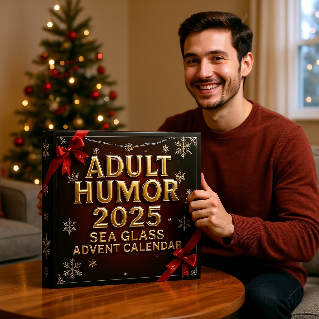 🎁✨Sea Glass Accents 2025 Adult Humor Advent Calendar – Perfect Holiday Gift! LIMITED EDITION💎