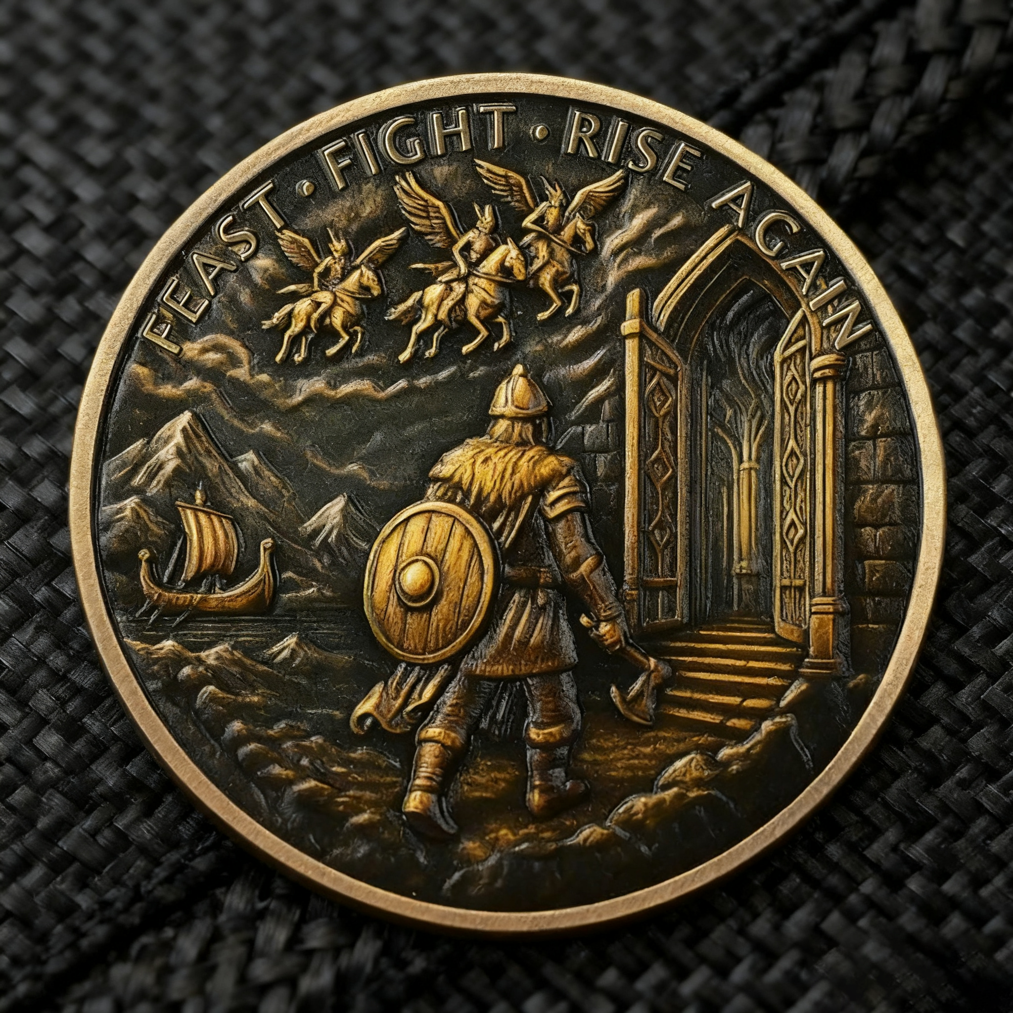 Valhalla Viking Legend Challenge Coin 🛡️🎁 - Perfect Gift for Holidays & Special Occasions