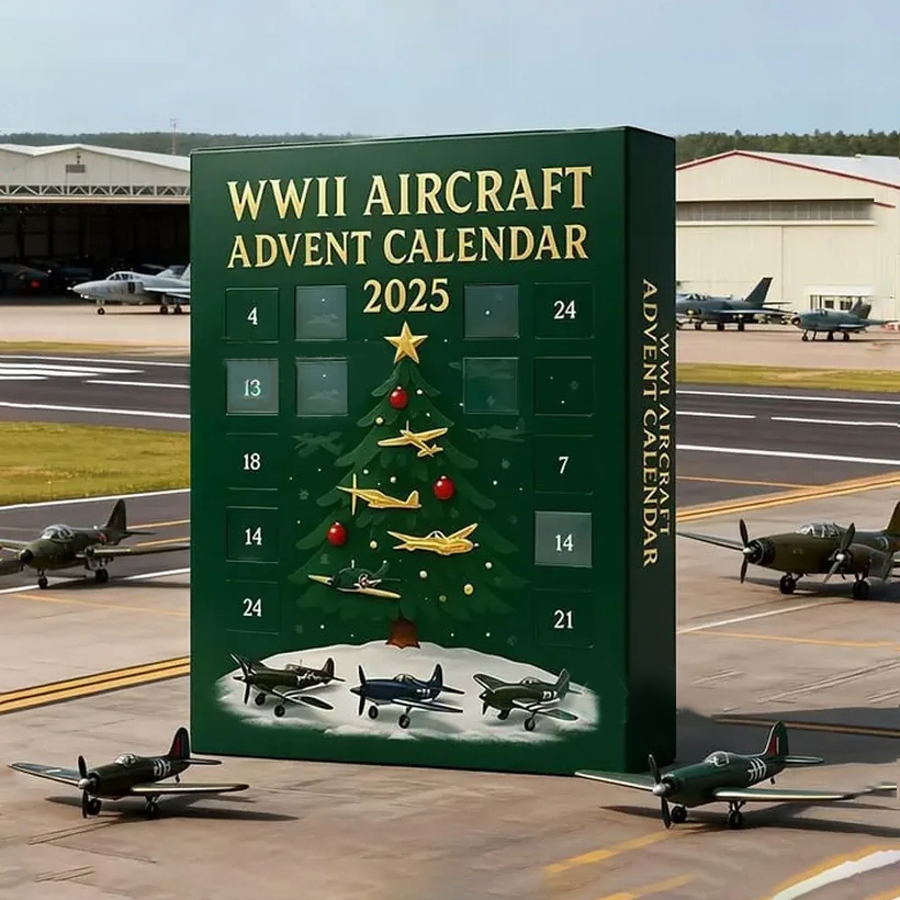 🎁✈️ WWII Aircraft Advent Calendar 2025 – 24 Days of Iconic Warbirds – Perfect Holiday & Special Occasion Gift