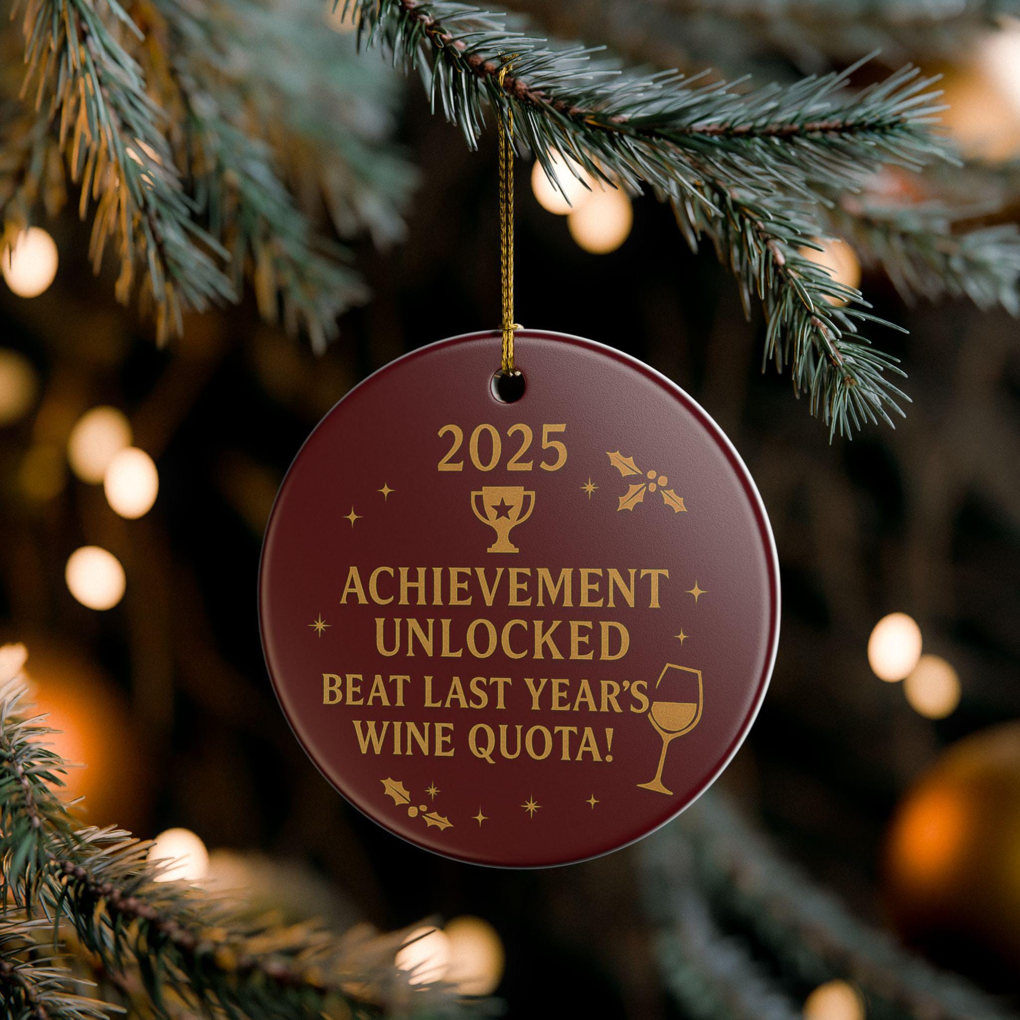🌟Achievement Unlocked 2025 Christmas Ornament - Perfect Holiday Gift🎄