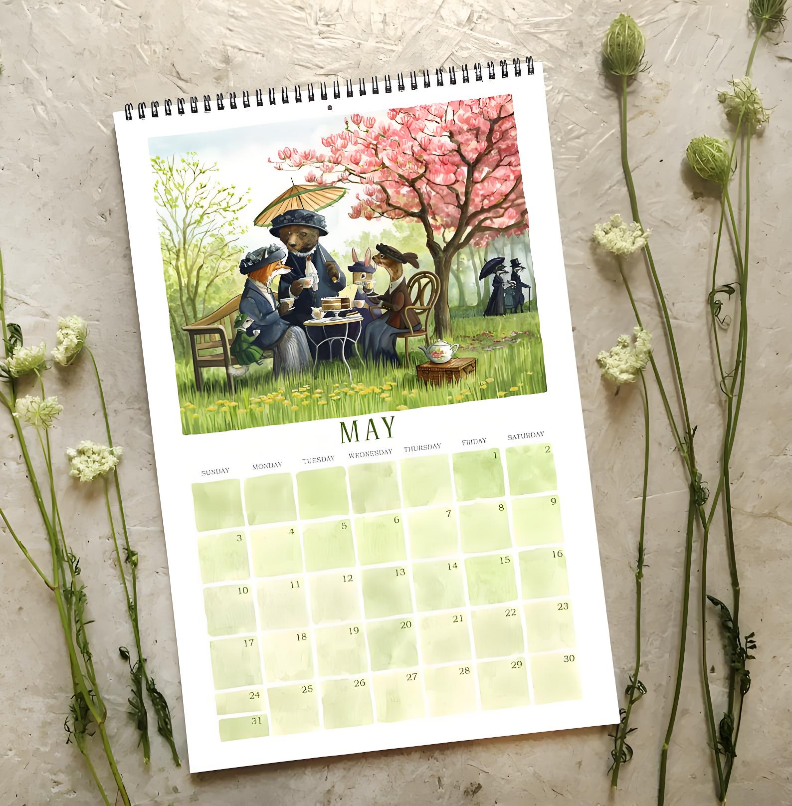 🎁 Hector Fox & Friends 2026 Wall Calendar - Perfect Gift for Holidays & Special Occasions! 📅