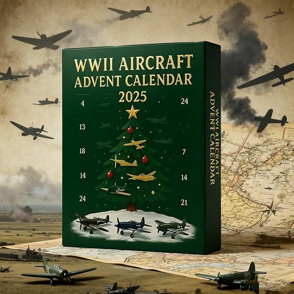 🎁✈️ WWII Aircraft Advent Calendar 2025 – 24 Days of Iconic Warbirds – Perfect Holiday & Special Occasion Gift