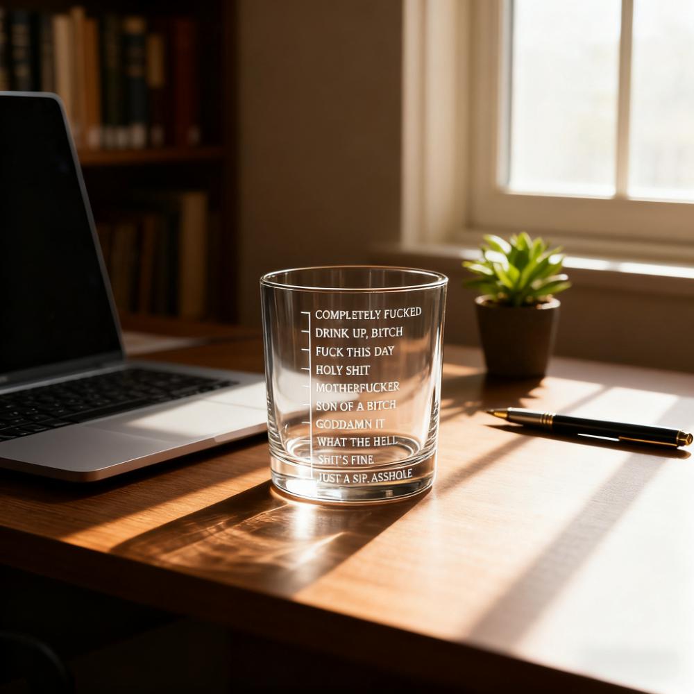 🎁🤣 Hilarious Whiskey Glass - Perfect Gift for Holidays & Special Occasions!