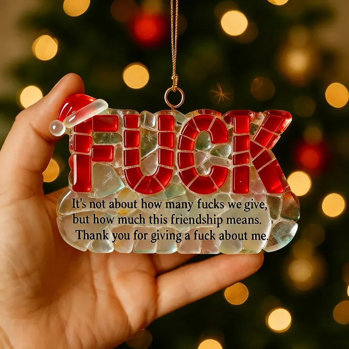FCK Friendship Holiday Ornament 🎁✨ – Perfect Gift for Special Occasions & Celebrations