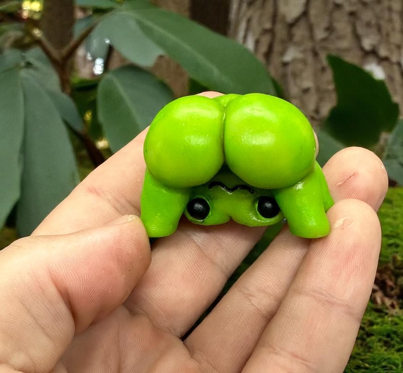 🎁 Cheeky Miniature Frog Figurine - Perfect Gift for Holidays & Special Occasions! 😊