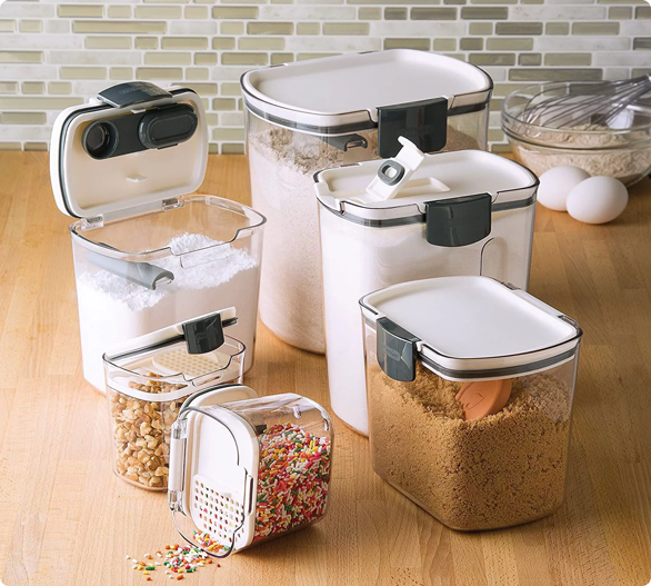 🎁 Perfect Holiday Baking Gift Set - 4/6 Pcs Kitchen Storage Containers 🍪
