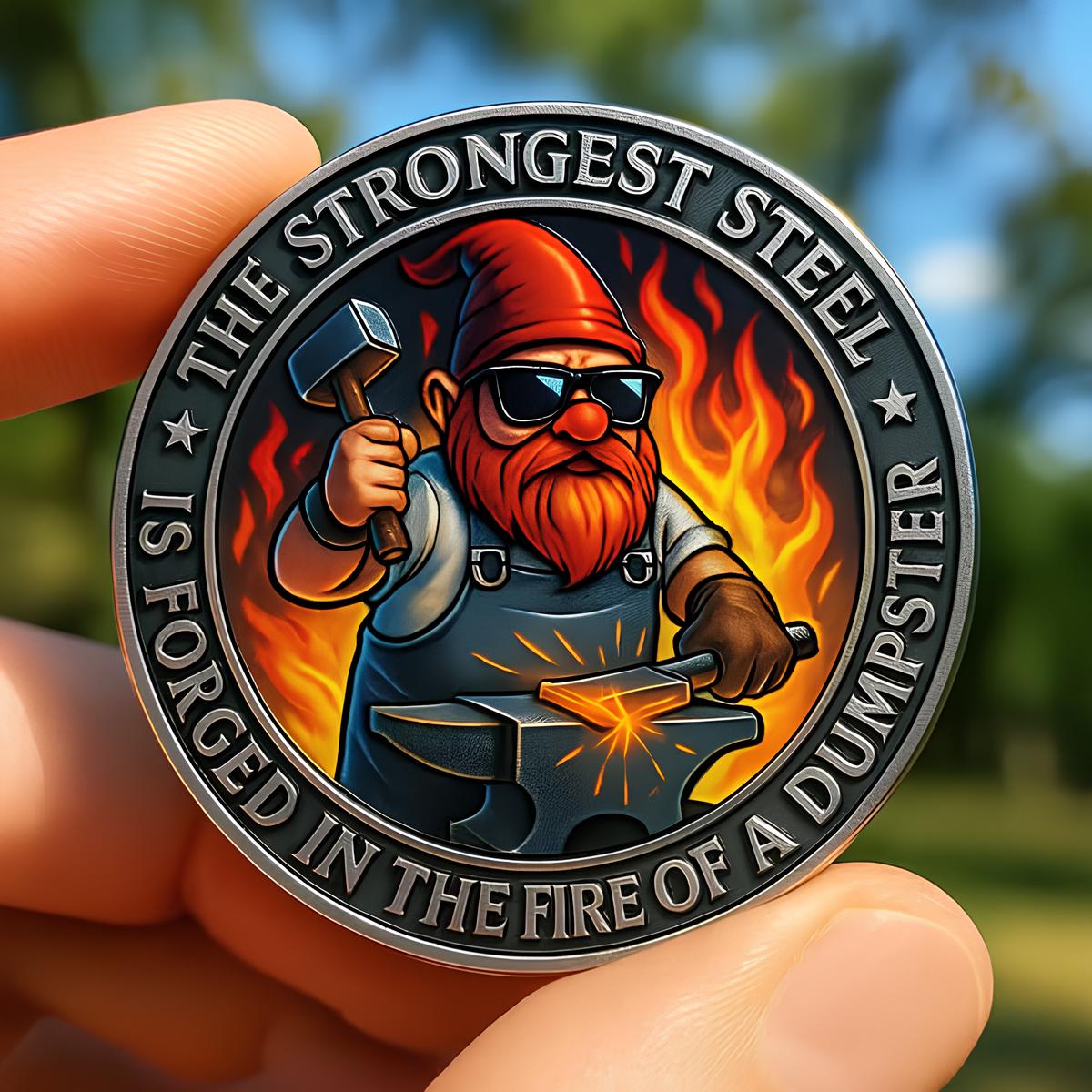 🎁🔥 Dumpster Fire Challenge Coin – Perfect Gift for Holidays & Special Occasions