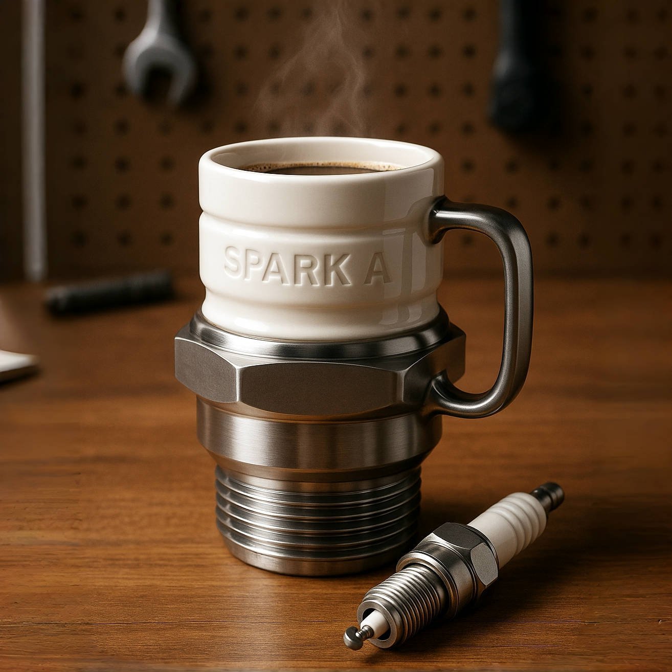 🎁Holiday Spark Plug Mug – Perfect Gift for Special Occasions! 🎄