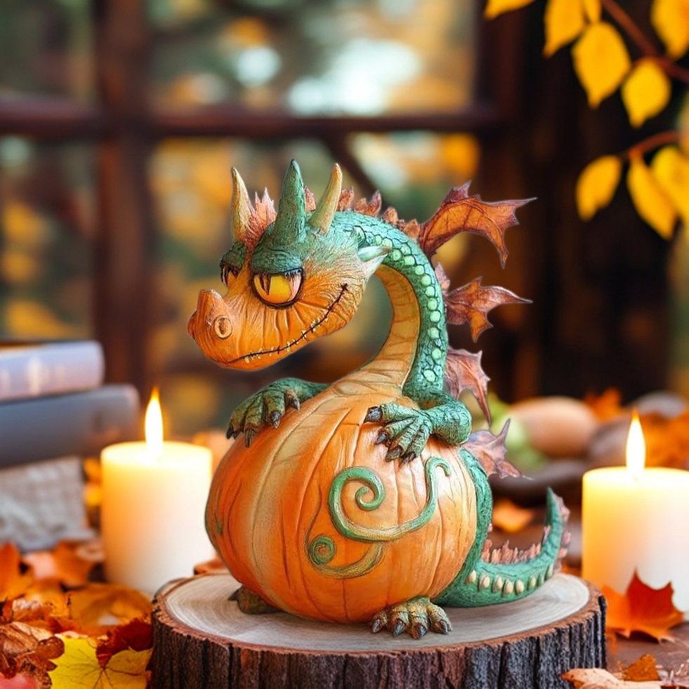 🎁🐉 Pumpkin Dragon – Magical Gift Guardian for Holidays & Special Occasions!