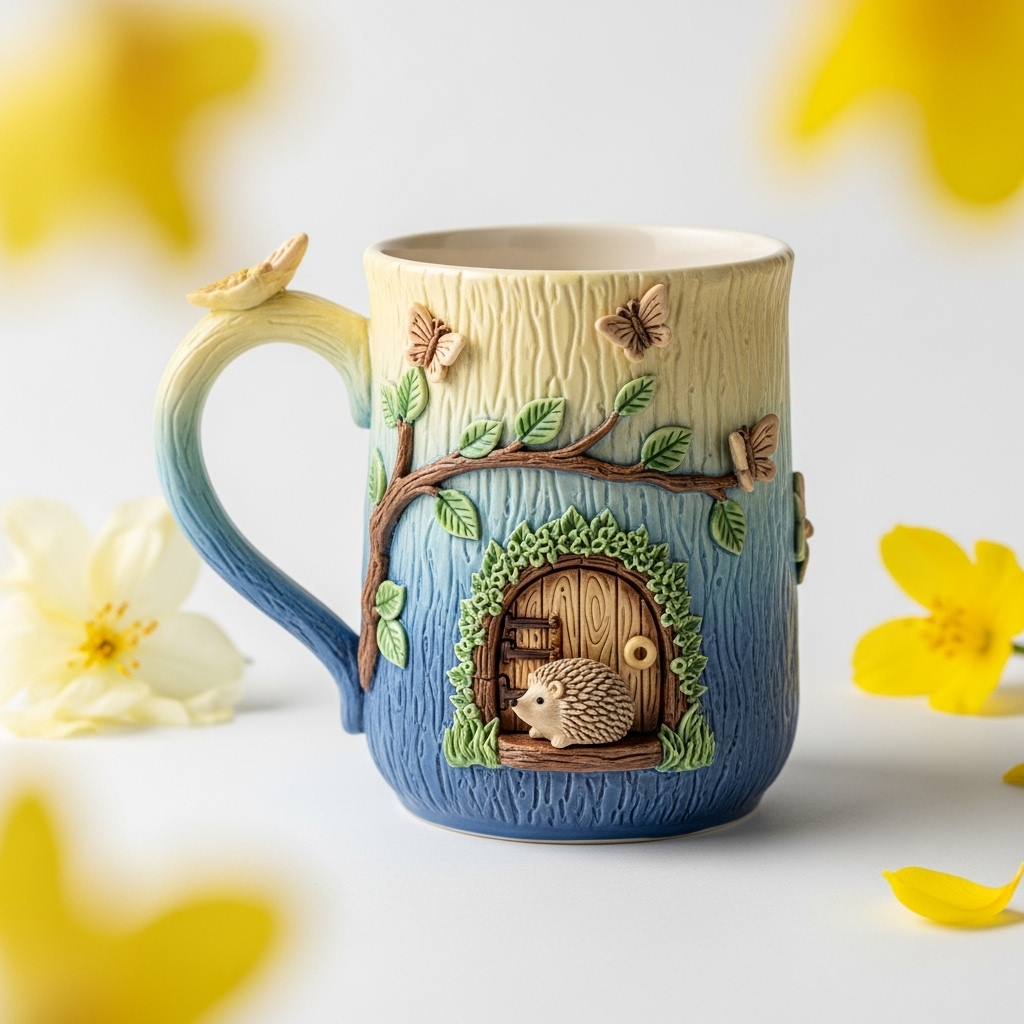 🎁🦔 Adorable Hedgehog Mug - Perfect Holiday & Special Occasion Gift!