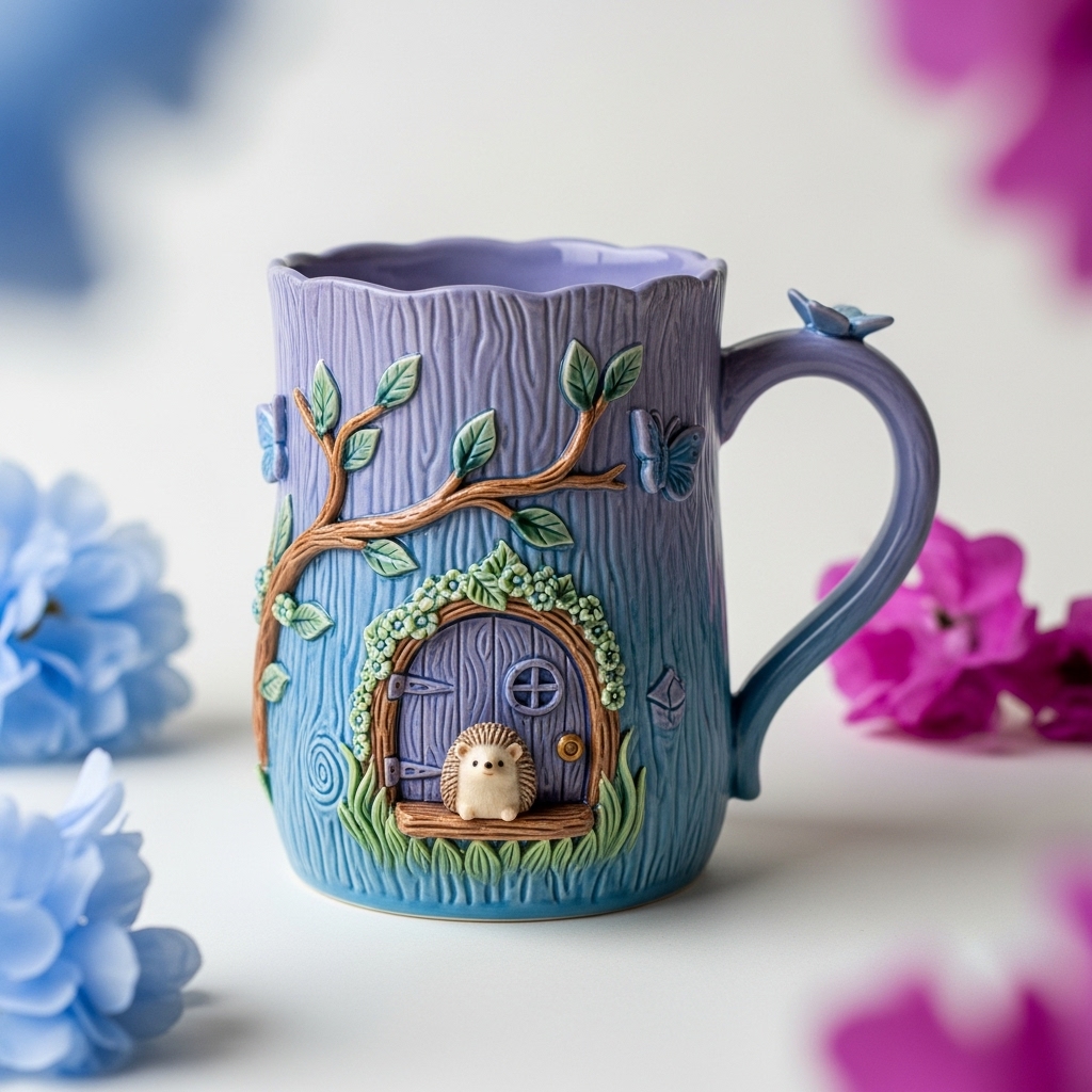 🎁🦔 Adorable Hedgehog Mug - Perfect Holiday & Special Occasion Gift!