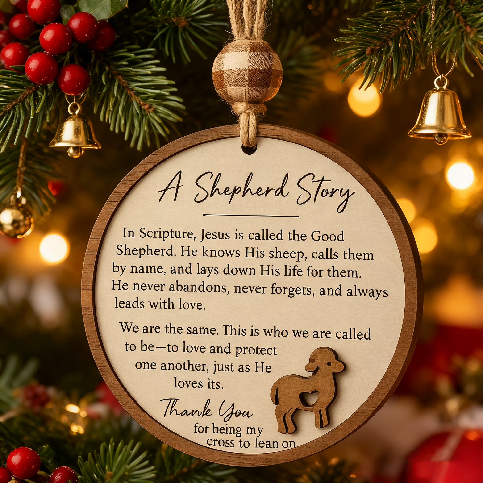 🎄🙏 Good Shepherd Christmas Ornament - Perfect Holiday Gift for Special Occasions 🎁🌟
