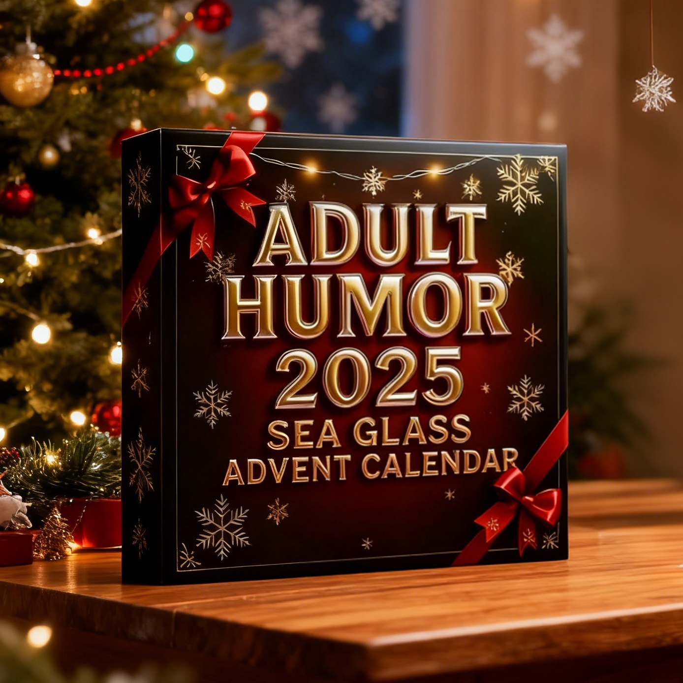 🎁✨Sea Glass Accents 2025 Adult Humor Advent Calendar – Perfect Holiday Gift! LIMITED EDITION💎