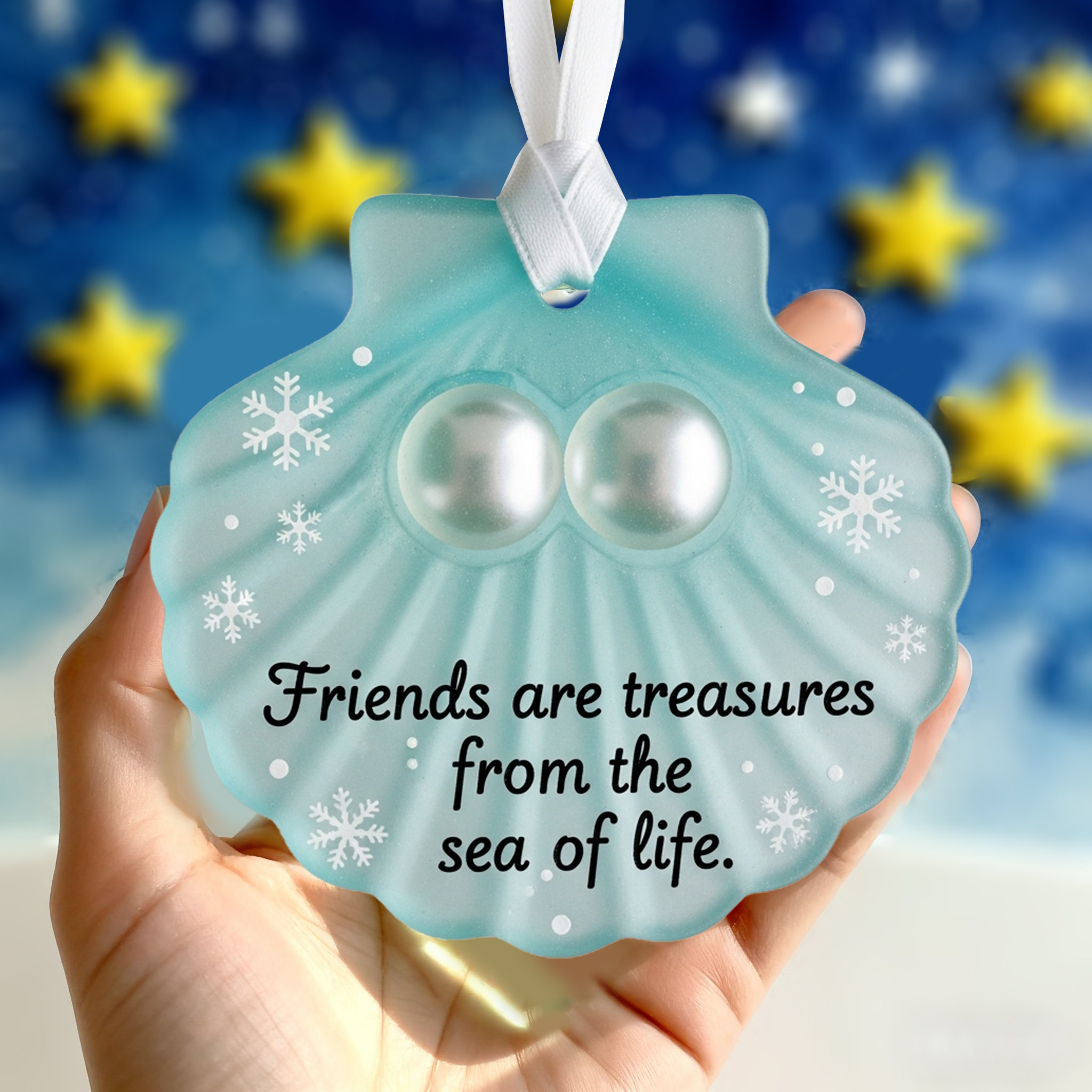 🎁✨ Handmade Sea Glass Holiday Decorations – Perfect Christmas Gift & Special Occasion Present!