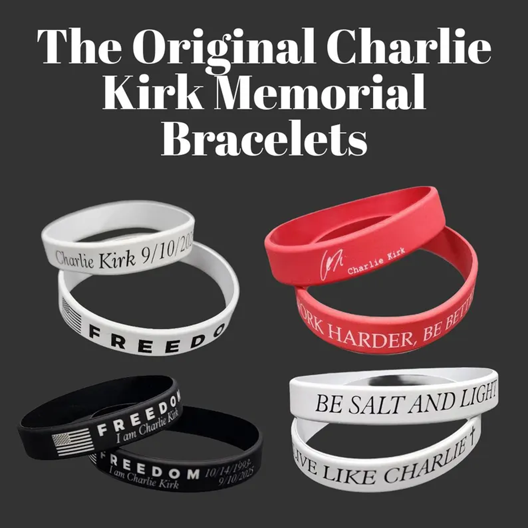 🌈✨ Memorial Silicone Bracelets – Thoughtful Gift for Holidays & Special Occasions