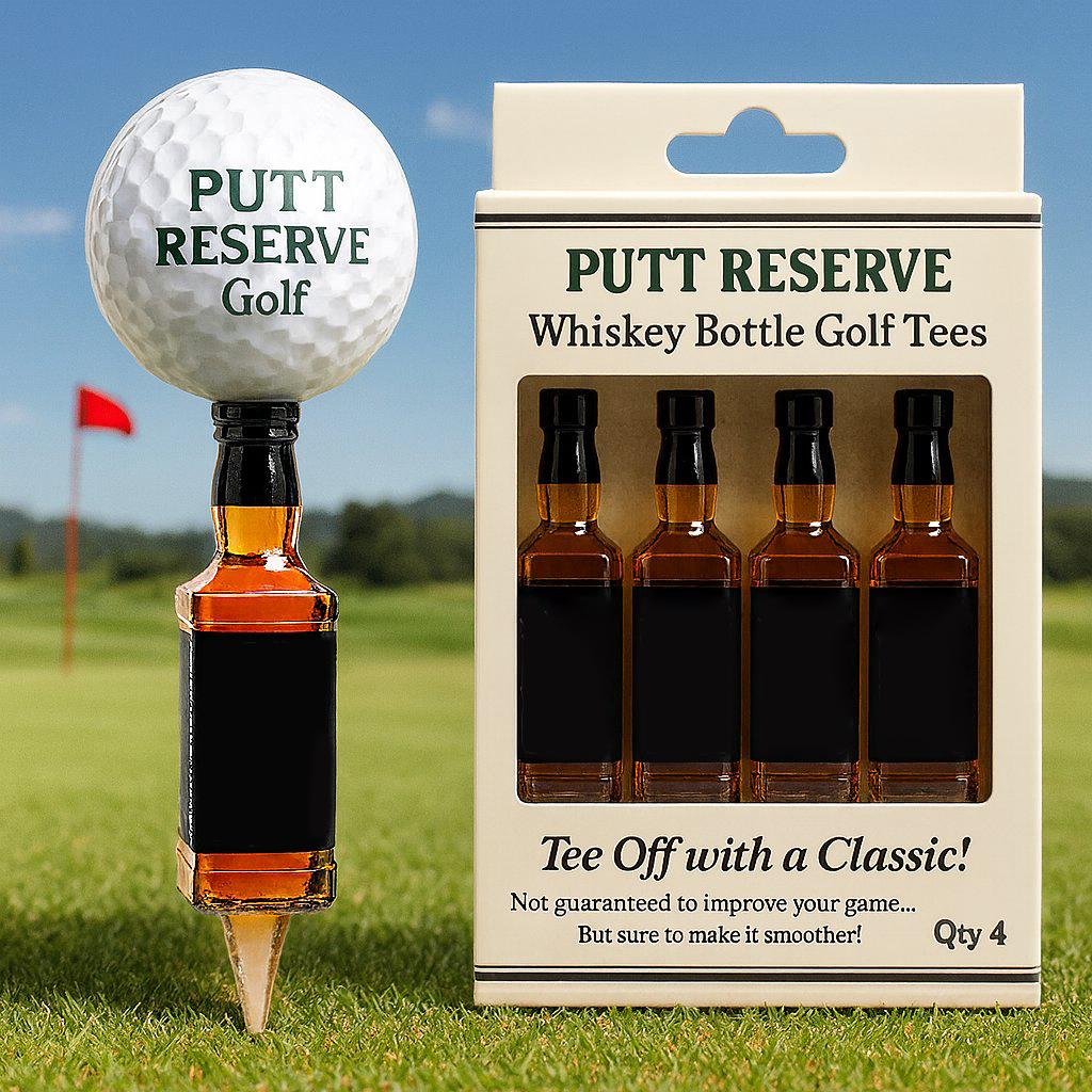 ⛳🎁 Whiskey Bottle Golf Tees - Perfect Gift for Holidays & Special Occasions