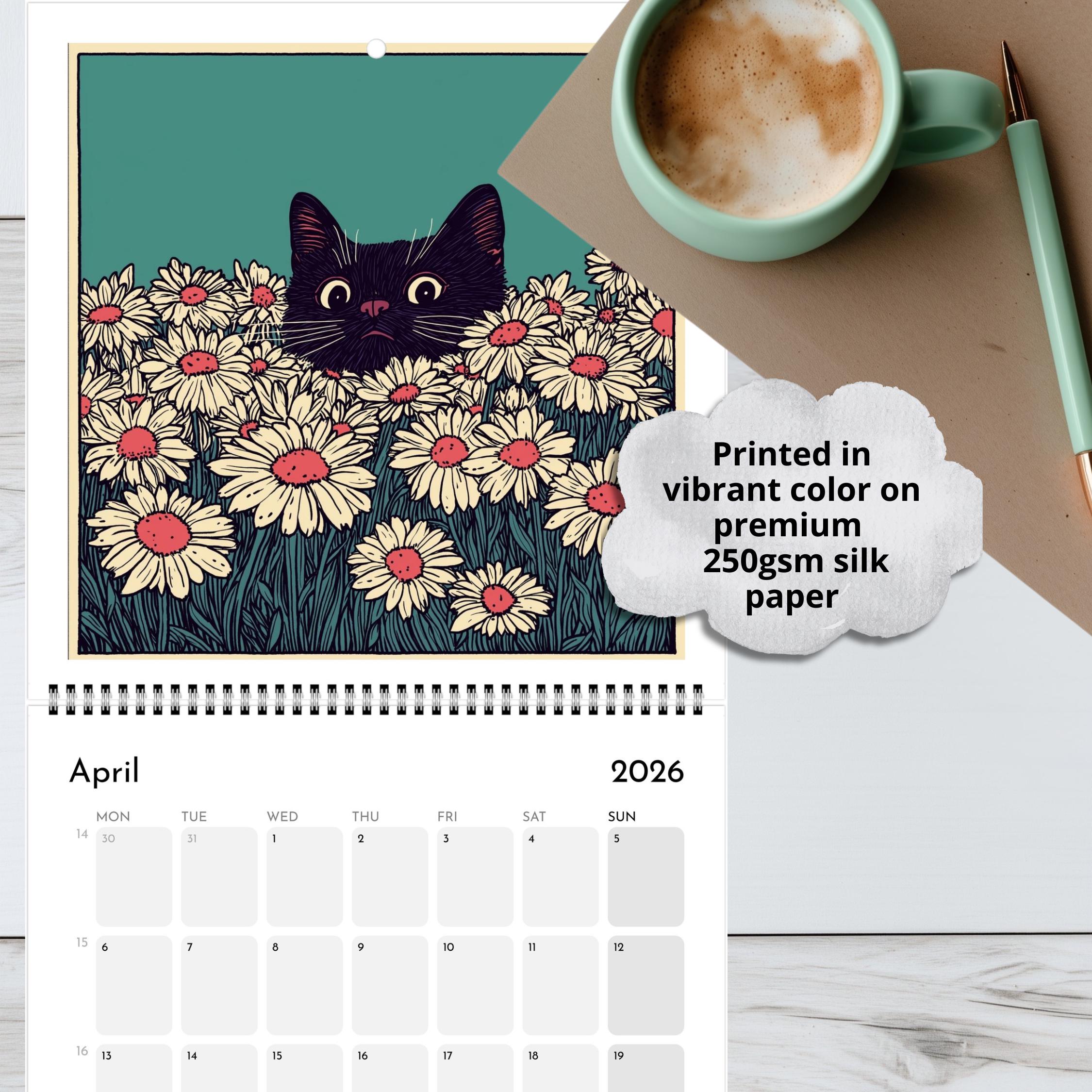 🐱🎁 Cats Chillin' Wall Calendar 2026 - Perfect Gift for Holidays & Special Occasions!