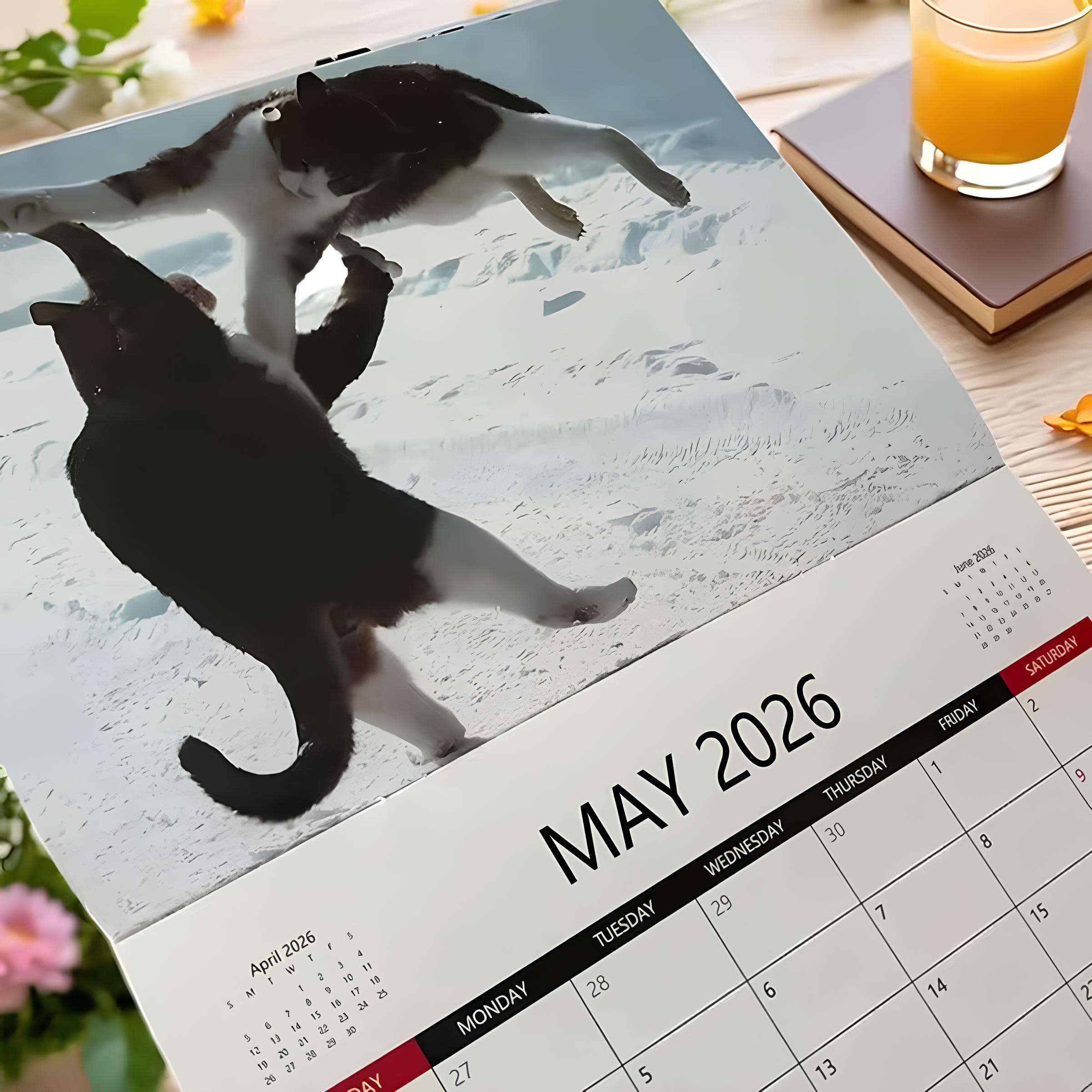 🎁 2026 Kung Fu Cat Calendar - Perfect Gift for Holidays & Special Occasions! 🐱