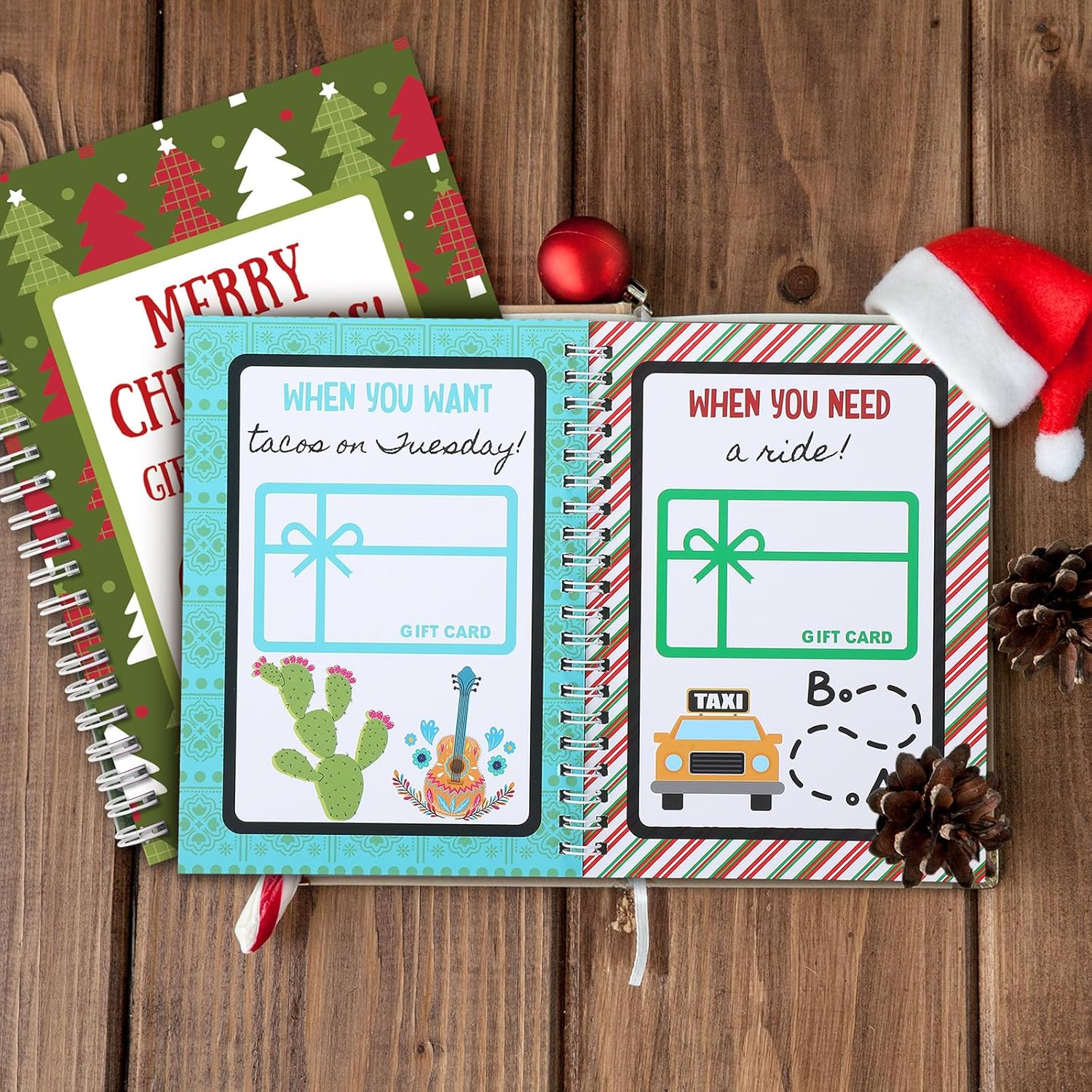 🎁📚 Festive Hardcover Gift Card Book – Perfect Holiday Present!