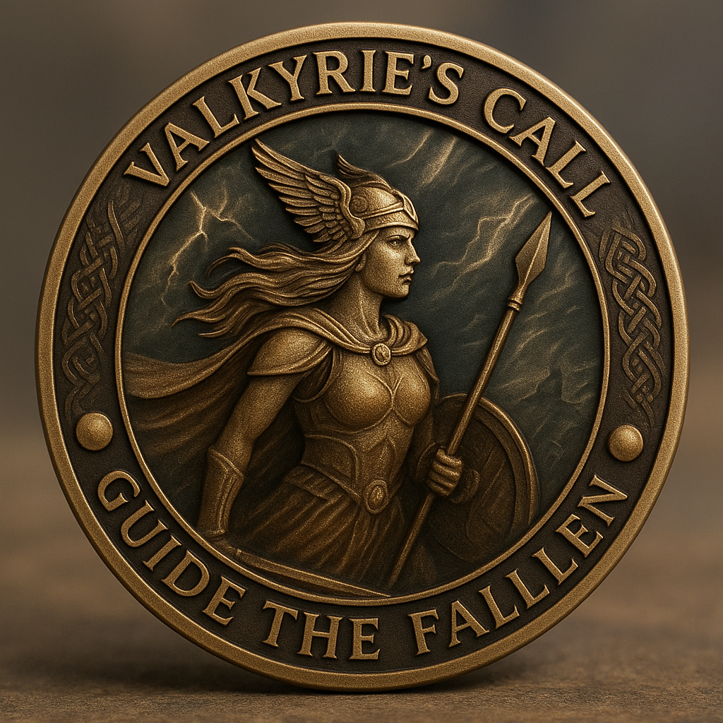 VALKYRIE SPIRIT Challenge Coin – Shieldmaiden Spirit Gift 🎁⚔️ Perfect for Holidays & Special Occasions