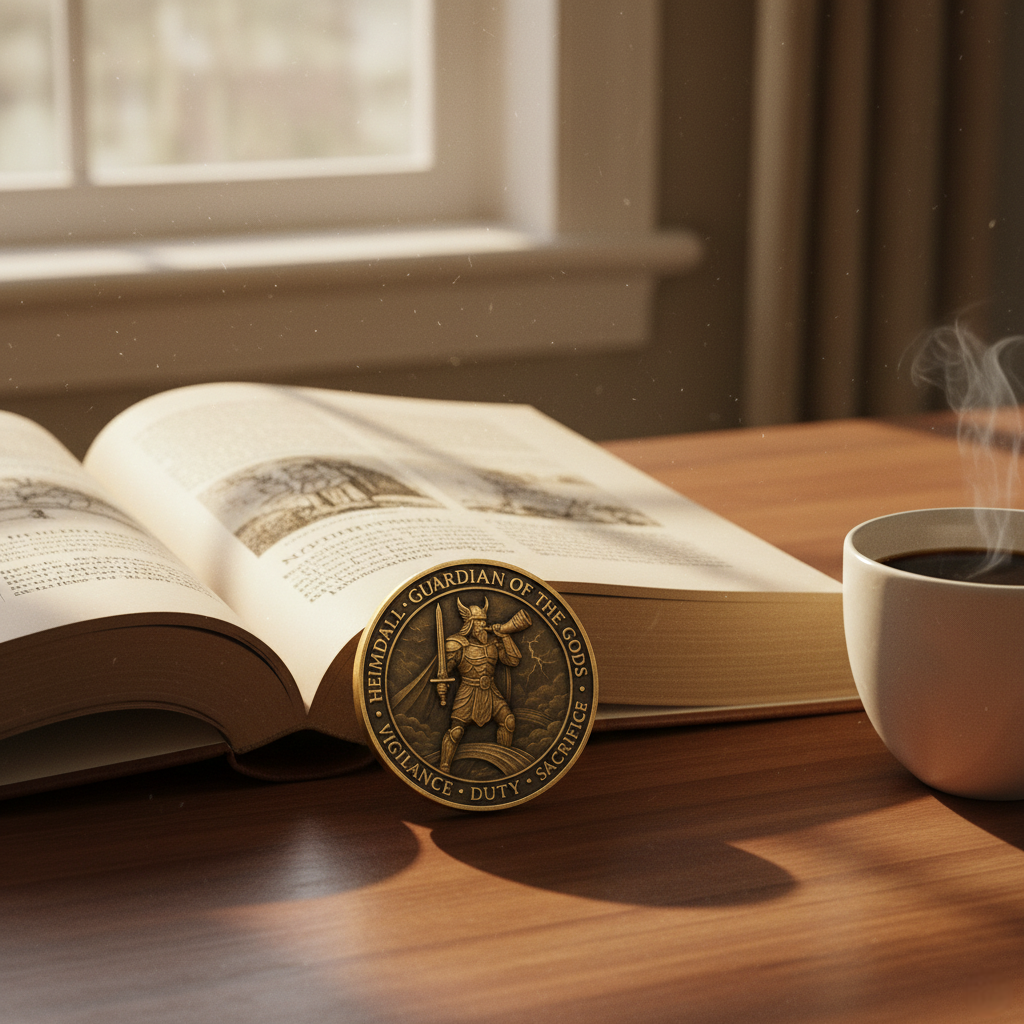 ⚔️ Heimdall Challenge Coin – The Perfect Guardian’s Gift for Holidays & Special Occasions 🎁