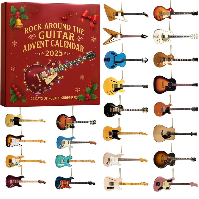 2025 Rock Around the Guitar Advent Calendar 🎁🎸 – Perfect Holiday Gift & Festive Surprise!