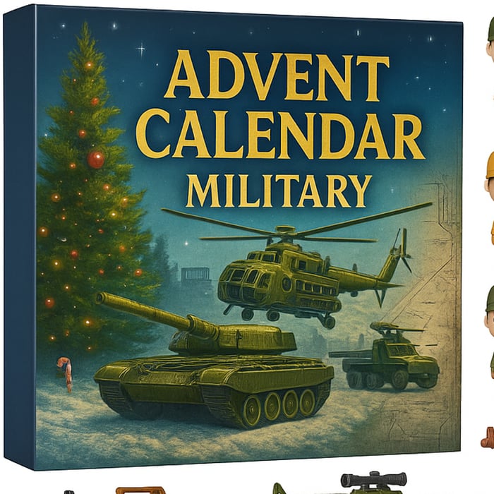 🎁 Ultimate Military Toy Set – 24-Piece Army Gear Advent Calendar, Perfect Holiday Gift for Kids! ⭐