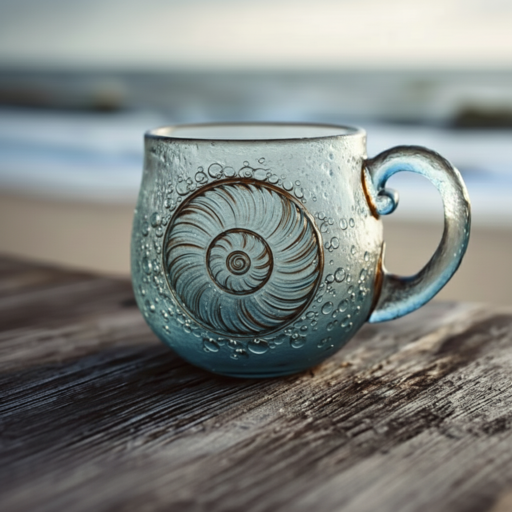 🌊 Sea Glass Wave Mug - Perfect Holiday & Special Occasion Gift ✨