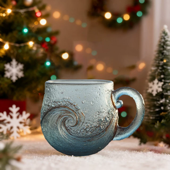 🌊 Sea Glass Wave Mug - Perfect Holiday & Special Occasion Gift ✨
