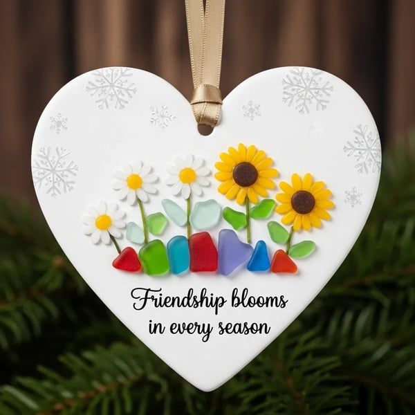 💙🌊Heartfelt Friendship Ornaments—Perfect Gift for Holidays & Special Occasions