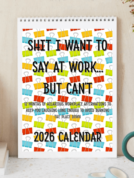 Funny 2026 Work Calendar - Perfect Gift for Holidays & Special Occasions! 🎁😂