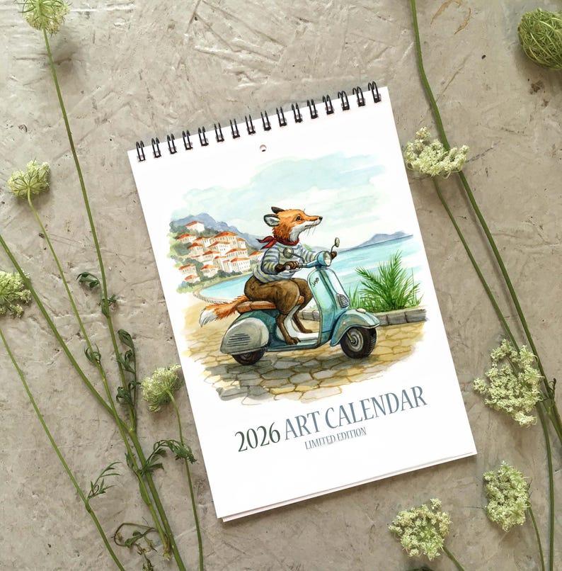 🎁 Hector Fox & Friends 2026 Wall Calendar - Perfect Gift for Holidays & Special Occasions! 📅