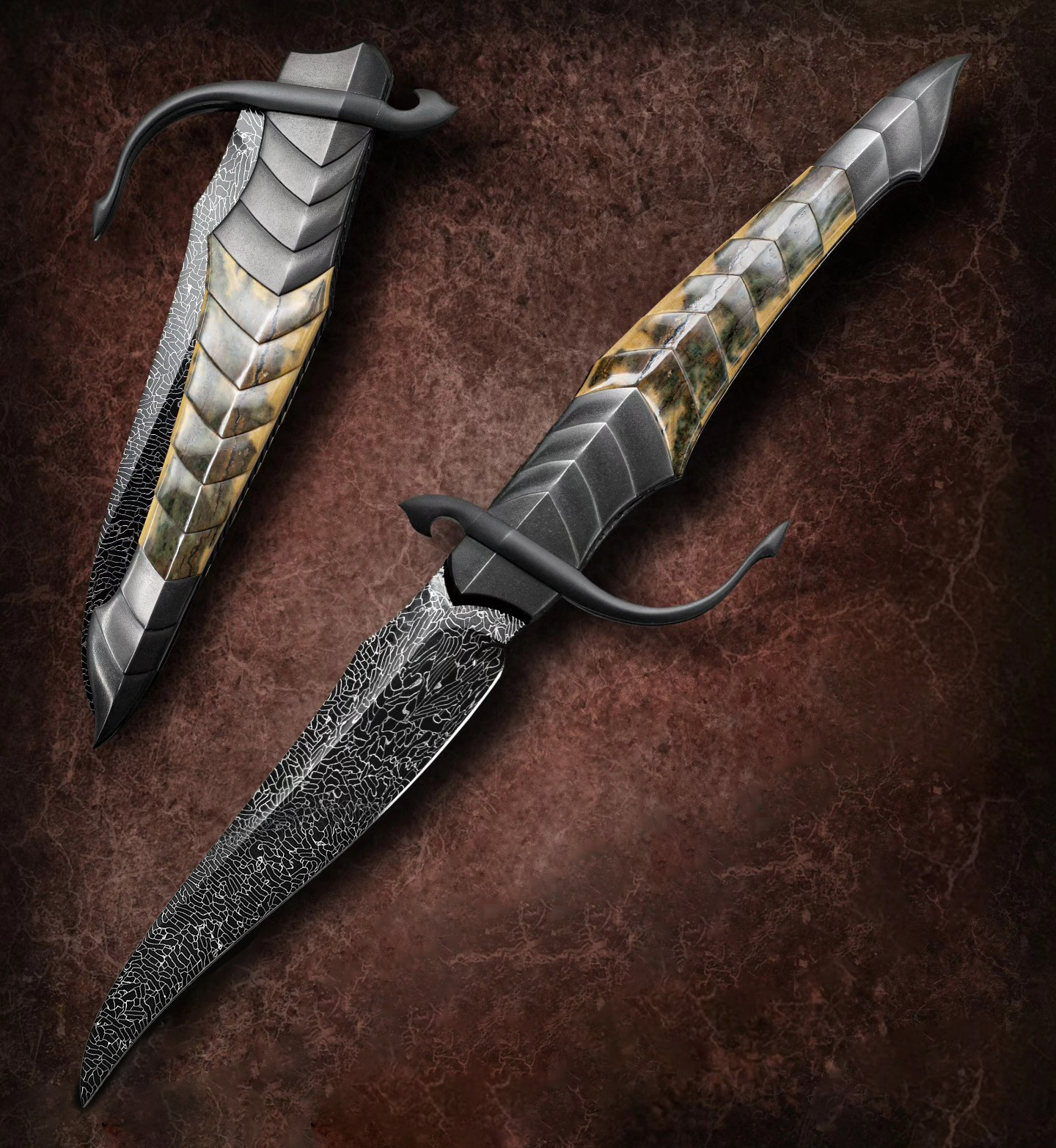 ✨ Handcrafted Dragon Scale Knife – Perfect Gift for Holidays & Special Occasions 🎁