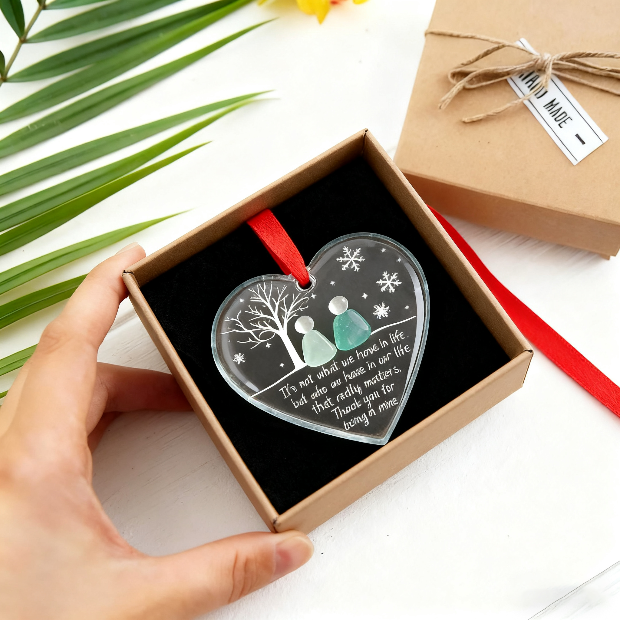 ✨Timeless Friendship Sea Glass Heart Keepsake - Perfect Holiday & Special Occasion Gift🎁