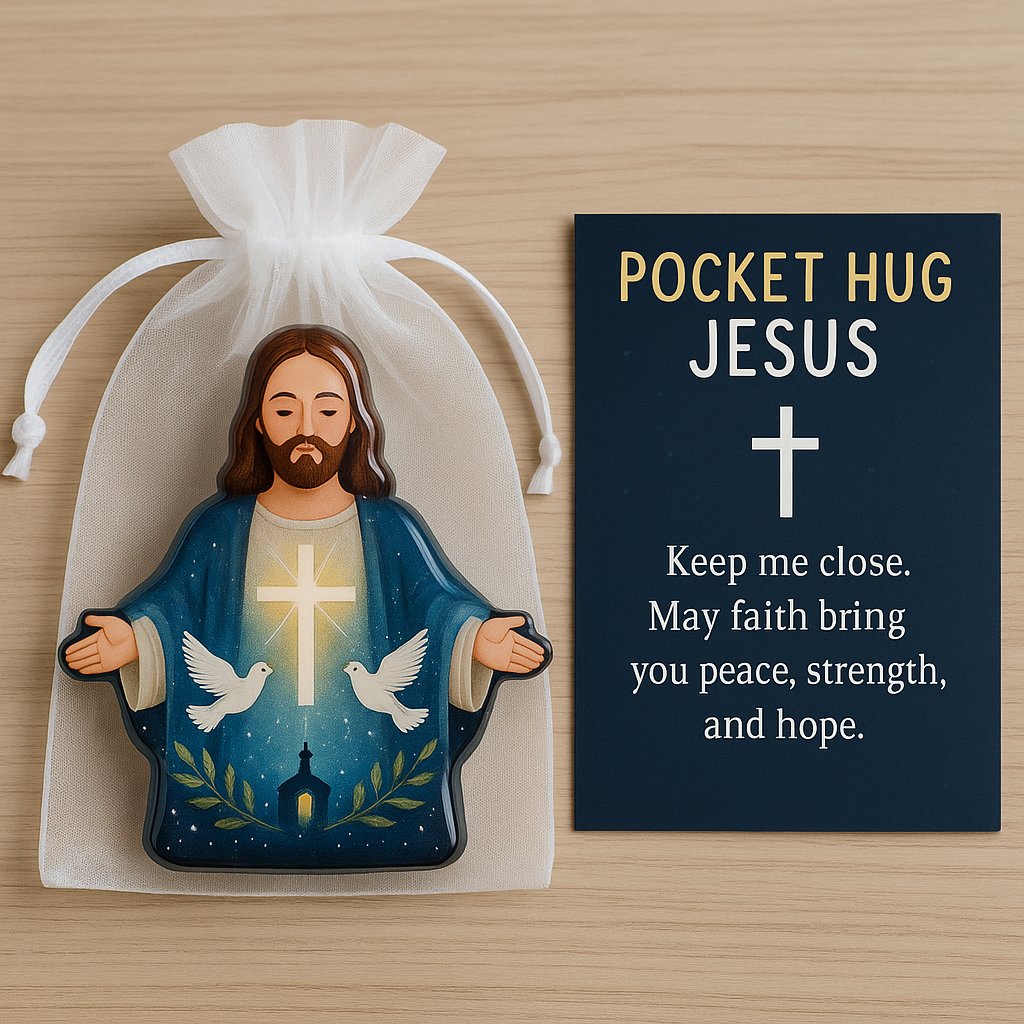 🎁✨ LAST CHANCE 49% OFF - Pocket Hug Jesus Gift for Holidays & Special Occasions