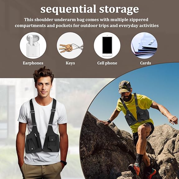 🎁 Double Shoulder Strap Anti-Theft Tactical Bag - Perfect Holiday & Special Occasion Gift 🎒